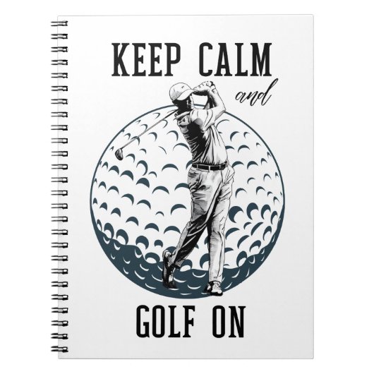 Hou kalm en Golf aan Notitieboek (Voorkant)