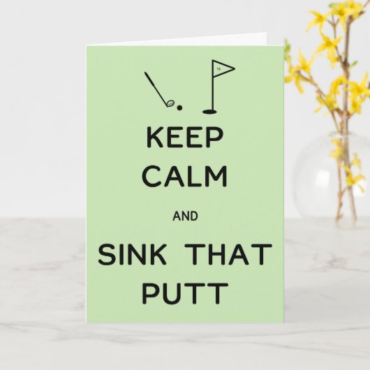 Hou kalm en gooi die kant op kaart (Gele Bloem)