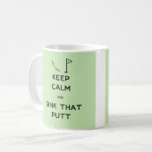 Hou kalm en gooi die kant op koffiemok (Voorkant links)