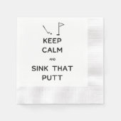 Hou kalm en gooi die kant op servetten (Voorkant)