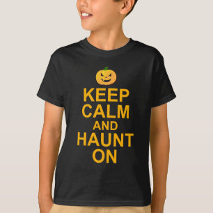Hou kalm en haunt aan, Halloween T-shirt