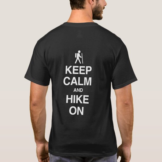 Hou kalm en heek op Hiker's T-shirt (Achterkant)