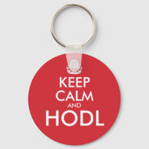 Hou kalm en HODL! bitmunt HODLER sleutelring