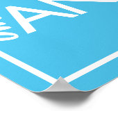 Hou kalm en hou nog een rood hart Poster (Hoek)