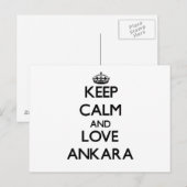 Hou kalm en hou van Ankara Briefkaart (Voorkant / Achterkant)