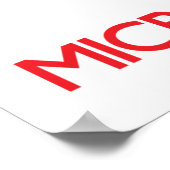 Hou kalm en hou van een microbioloog poster (Hoek)