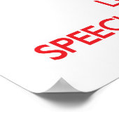 Hou kalm en hou van een spraakpatholoog poster (Hoek)