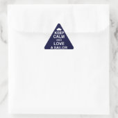 Hou kalm en hou van een verkoper sticker (Tas)