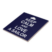Hou kalm en hou van een verkoper tegeltje (Zijkant)