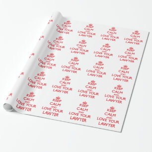 Hou kalm en hou van je advocaat cadeaupapier