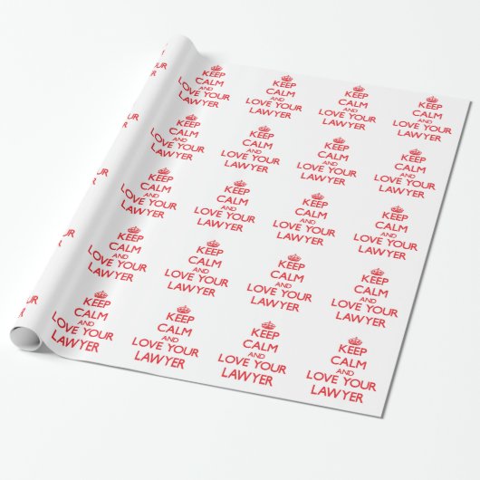 Hou kalm en hou van je advocaat cadeaupapier (Uitgerold)