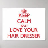 Hou kalm en hou van je haarstresser poster (Voorkant)