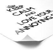 Hou kalm en hou van je irritante zuster foto afdruk (Hoek)