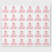 Hou kalm en hou van je morticus cadeaupapier (Vlak)