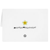 Hou kalm en hou van Plumeria Fine Art Design (Achterkant Horizontaal)