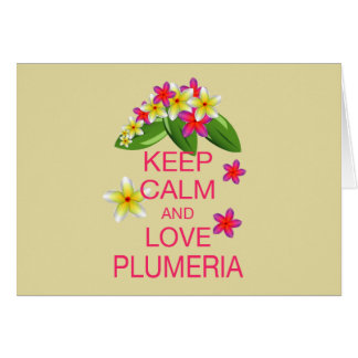 Hou kalm en hou van Plumeria Fine Art Design