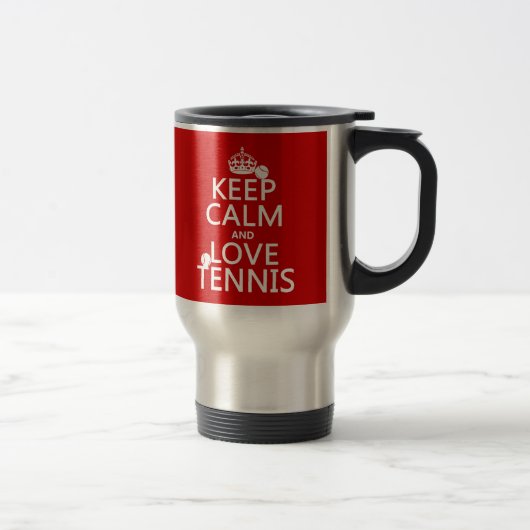 Hou kalm en hou van tennis reisbeker (Rechts)
