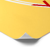 Hou kalm en hou van Yoga, uniek poster voor kunsta (Hoek)