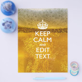 Hou kalm en Jouw tekst voor wat bier Flyer (Enkel)