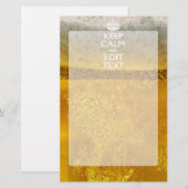 Hou kalm en Jouw tekst voor wat geweldige bier Briefpapier (Voorkant / Achterkant)