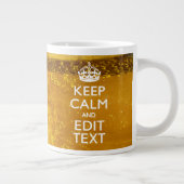 Hou kalm en Jouw tekst voor wat geweldige bier Grote Koffiekop (Rechts)