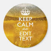 Hou kalm en Jouw tekst voor wat koude bier Magneet (Voorkant)