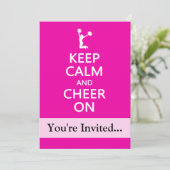 Hou kalm en kaf aan, Cheerleader Pink Kaart (Staand voorkant)