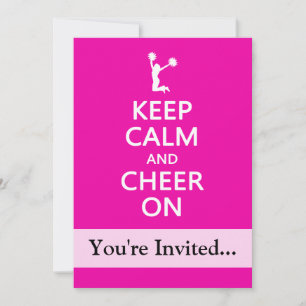 Hou kalm en kaf aan, Cheerleader Pink Kaart