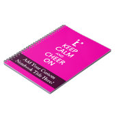 Hou kalm en kaf aan, Cheerleader Pink Notitieboek (Linkerzijde)