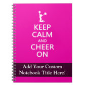 Hou kalm en kaf aan, Cheerleader Pink Notitieboek (Voorkant)