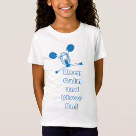 Hou kalm en kom aan - blauwe supermarktleider t-shirt