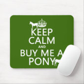 Hou kalm en koop me een Pony Muismat (Met muis)