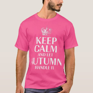 Hou kalm en laat de herfst het gebruiken Gepersona T-shirt