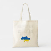 Hou kalm en laat het Oekraïense meisje het Oekraïn Tote Bag (Achterkant)