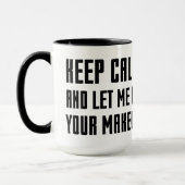 Hou kalm en laat me je make-up doen mok (Links)