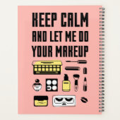 Hou kalm en laat me je make-up doen planner (Achterkant)