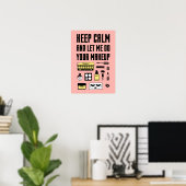 Hou kalm en laat me je make-up doen poster (Thuiskantoor)