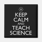 Hou kalm en leer wetenschap magneet (Voorkant)