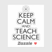 Hou kalm en leer wetenschap sticker (Vel)