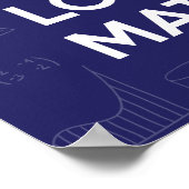 Hou kalm en liefde Wiskunde Poster (Hoek)