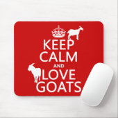 Hou kalm en liefdesgeiten muismat (Met muis)