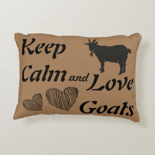 Hou kalm en liefdesgeiten Pillow Accent Kussen