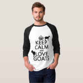 Hou kalm en liefdesgeiten t-shirt (Voorkant volledig)