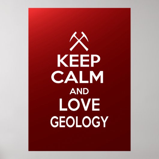 Hou kalm- en liefdesgeologie poster (Voorkant)