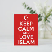 Hou kalm- en liefdesislam briefkaart (Staand voorkant)