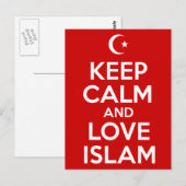 Hou kalm- en liefdesislam briefkaart (Voorkant / Achterkant)