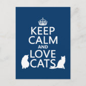 Hou kalm- en liefdeskatten briefkaart (Voorkant)