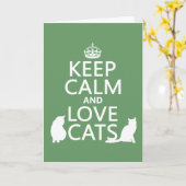 Hou kalm- en liefdeskatten kaart (Gele Bloem)