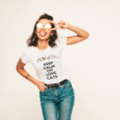 Hou kalm- en liefdeskatten t-shirt