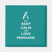 Hou kalm- en liefdespinguïns magneet (Voorkant)